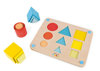 Obrázek Dřevěná hračka pro vkládání Učíme se tvary barvy velikosti Janod série Montessori