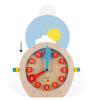 Obrázek Učím se hodiny a čas Janod série Montessori se stíratelnými kartami 14 ks