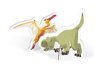 Obrázek Vzdělávací puzzle Dinosauři Janod s figurkami dinosaurů
