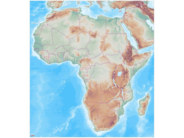 Obrázek Obří mapa Afriky
