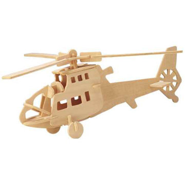 Obrázek Woodcraft Dřevěné 3D puzzle vrtulník