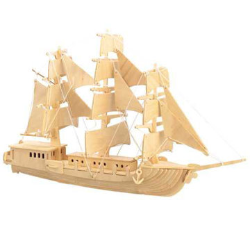 Obrázek Woodcraft Dřevěné 3D puzzle loď plachetnice 
